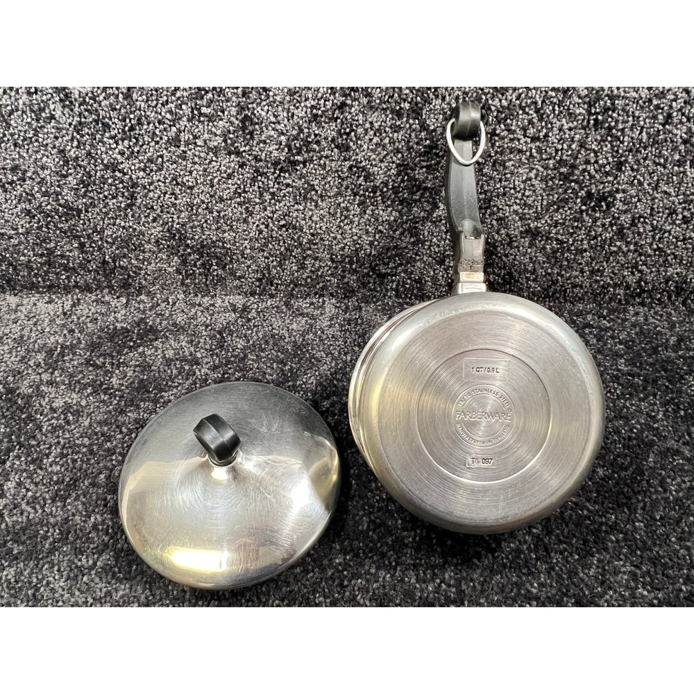 Farberware 1 Quart Stainless Steel Saucepan with‎ Lid 18 10 Cookware